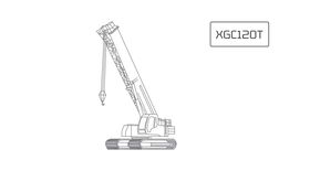 Гусеничный телескопический кран XCMG XGC120T