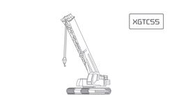 Гусеничный телескопический кран XCMG XGTC55